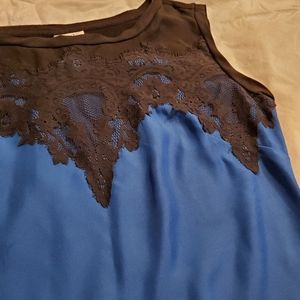 Royal blue lace top
